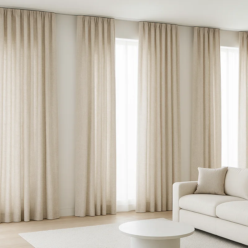 Sheer living room curtains Dubai for natural light control