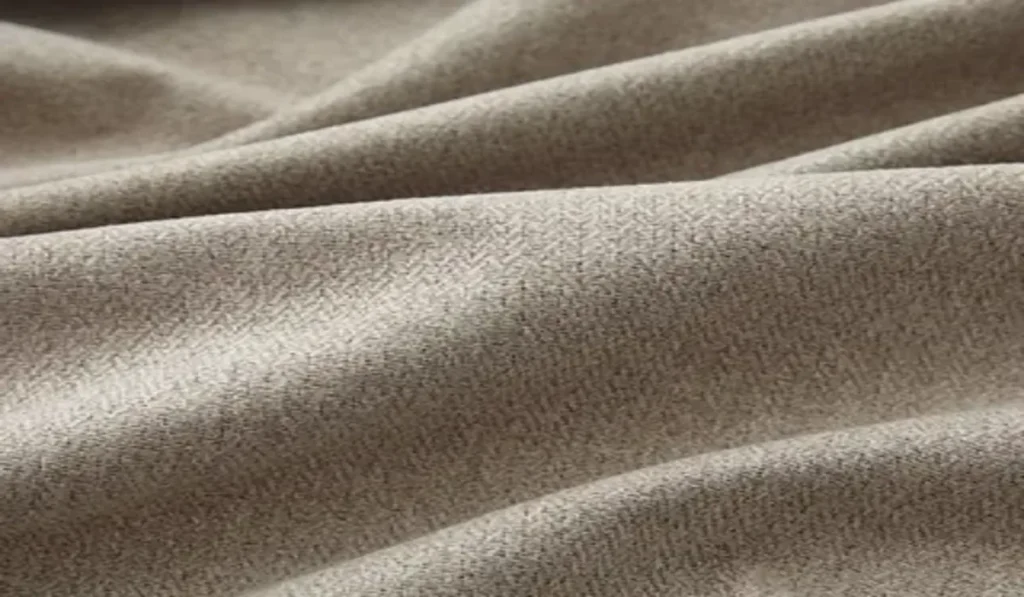 Faux suede blackout curtain fabric with smooth matte finish