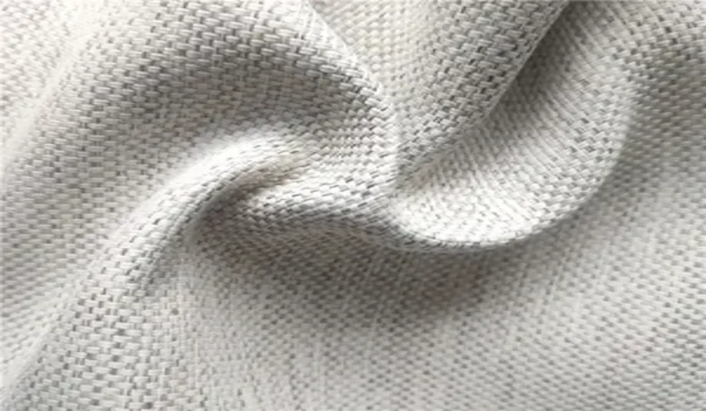 Microfiber blackout curtain fabric with smooth, fine texture
