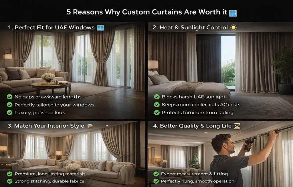 5 Reasons Why Custom Curtains Are Worth It in UAE