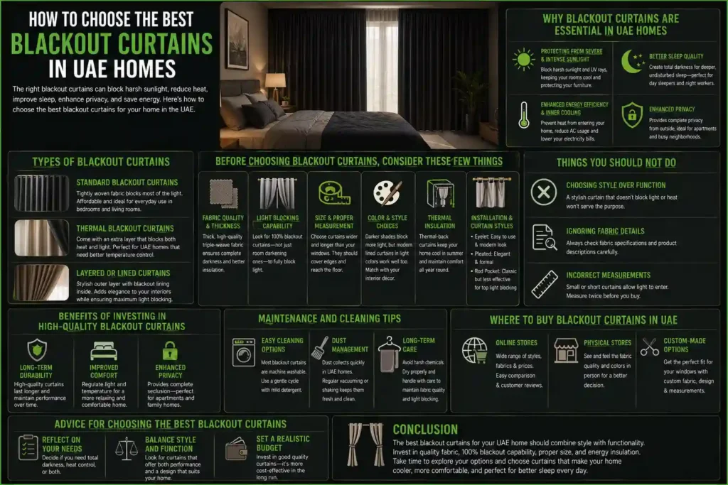How to Choose the Best Blackout Curtains in UAE Homes and office